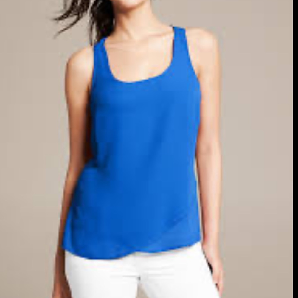 Banana Republic tulip front sleeveless blouse